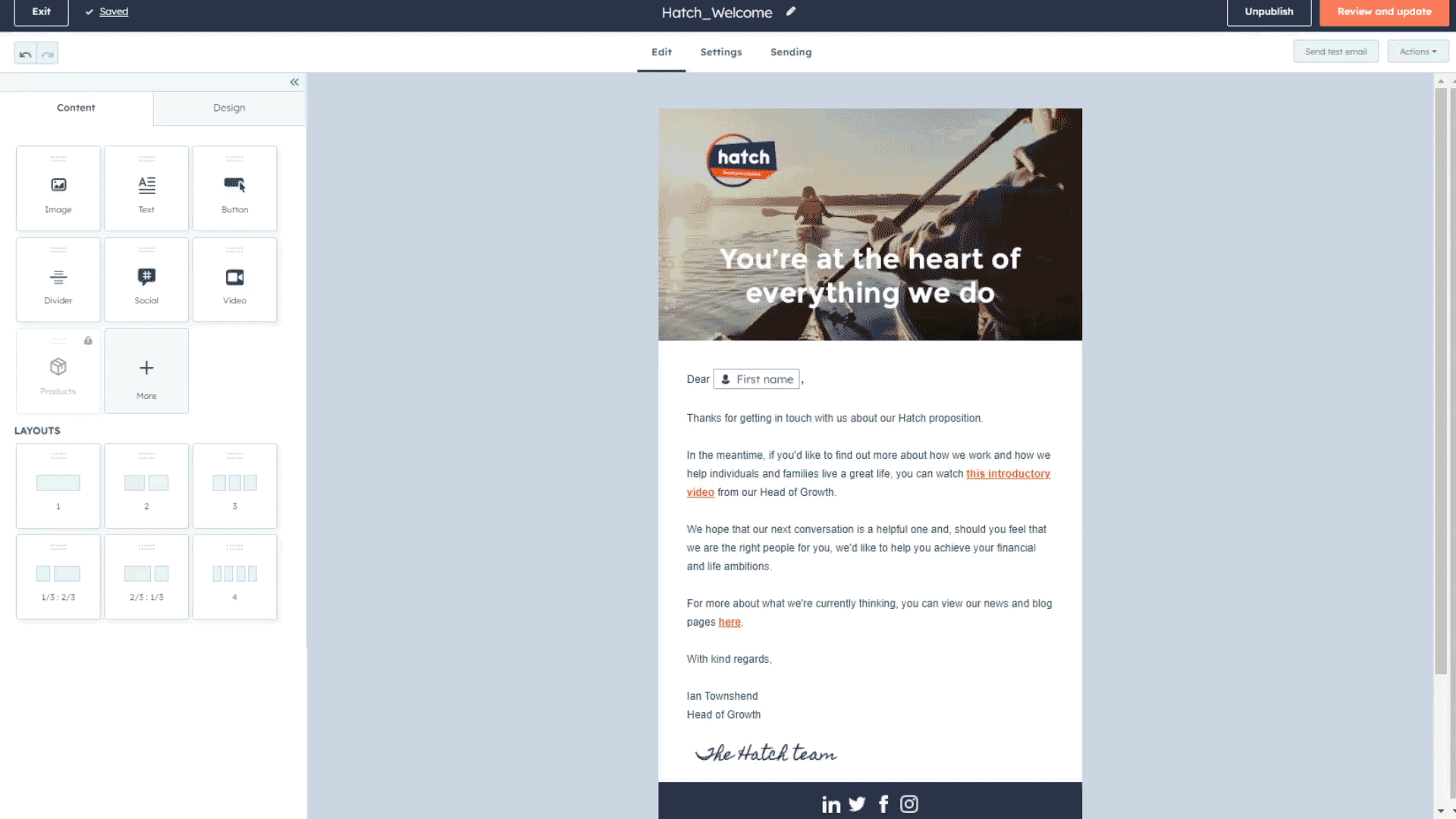 Email Marketing: Drag & Drop Editor